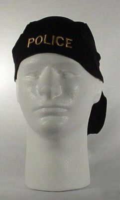 New police motorcycle durags (dark navy blue) brand 