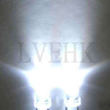 200P super bright 3MM white led 20,000MCD + resistors