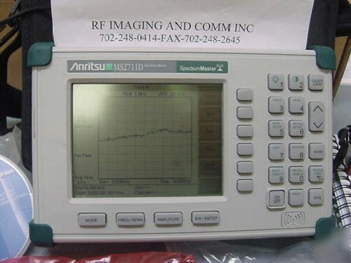 Anritsu ms-2711D spectrum master 100KHZ-3GHZ freq 