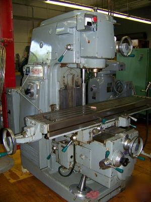 Kearney & trecker model 307 s-12 vertical milling mach