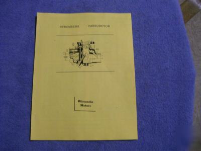 Wisconsin zenith stromberg carb service repair manuals