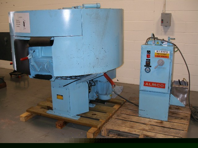 Almco vibratory finishing mill, 9 cu. ft.