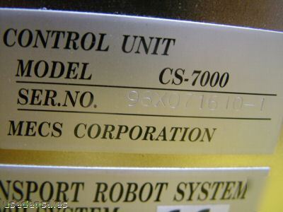 Mecs corp. robot controller cs-7000