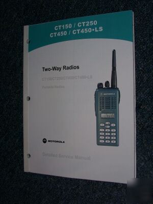 New motorola CT150 CT250 CT450 ct radio service manual 