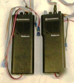 Qty: 2 motorola radius P50 handie talkie fm radios