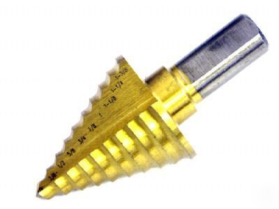 Step drill bit 1/4