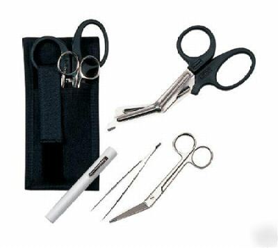 First responder emt holster set - forceps, shears, more