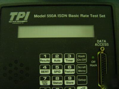 Tele-path tpi 550A isdn basic rate test set