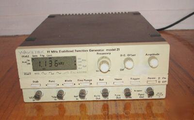 Wavetek 21 stabilized function generator 0-11MHZ 