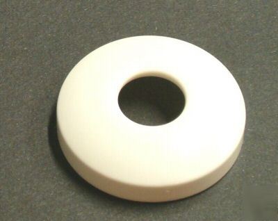 #AC21 - shallow white poly escutcheon - 1/2