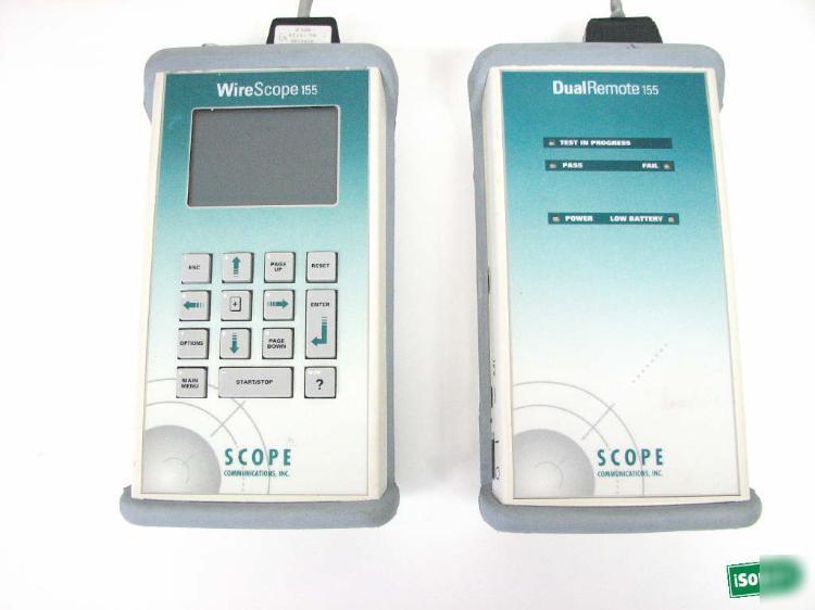 Scope wirescope 155 CAT5E CAT5 cable certifier test kit