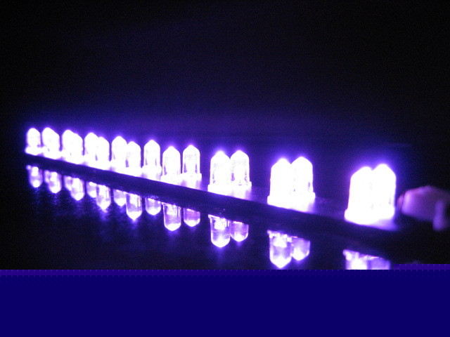 F s/h 180MM rigid led strip w/18PCS ultra violet uv